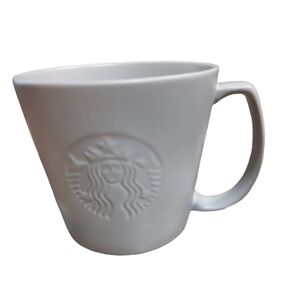Starbucks 2021 Matte Grey Embossed Venti 20oz Anniversary Ceramic Coffee Mug